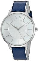 Horlogeband Armani Exchange AX5318 Leder Blauw 16mm - thumbnail