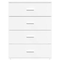 Dressoir 60x39x80 cm bewerkt hout wit - thumbnail