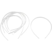 Creativ Company Haarbanden, b: 8 mm, wit, 20 stuk/ 1 doos - thumbnail