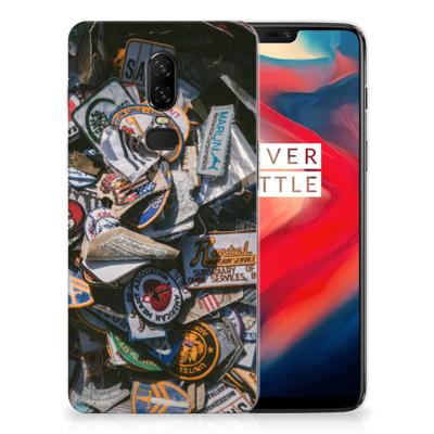 OnePlus 6 Siliconen Hoesje met foto Badges OnePlus 6 Siliconen Hoesje met foto Badges