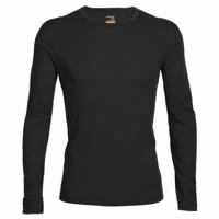 Icebreaker 200 Oasis LS Crewe Thermoshirt Heren Black M - thumbnail