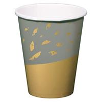 Folat drinkbekers wegwerp golden dawn 250 ml 8 stuks | 24 stuks - thumbnail