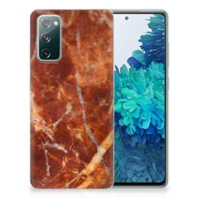 Samsung Galaxy S20 FE | TPU | Siliconen hoesje | Marmer Bruin
