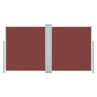 VidaXL Windscherm uittrekbaar 100x600 cm bruin