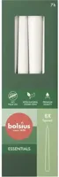 Bolsius gotische dinerkaars 8 stuks cloudy white 24,5 cm - thumbnail