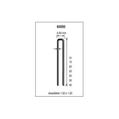 Dutack Niet serie 6000 CRvs hars 25mm ds 5 duizend - 5028038