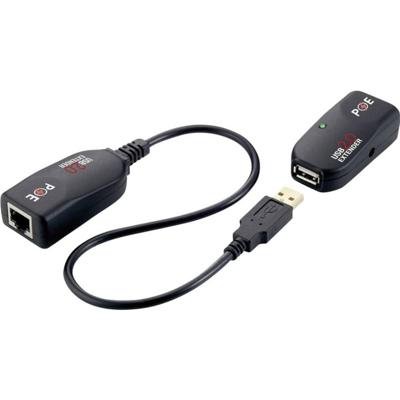 LogiLink UA0207 Extender (verlenging) USB-A 2.0 Via netwerkkabel RJ45 50 m