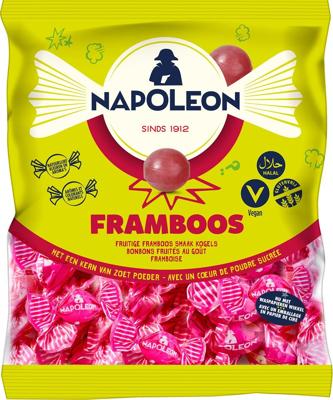 Napoleon snoepjes framboos, zak van 1 kg