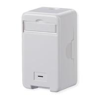 Metz Connect 1309140002KE Netwerkdoos Opbouw (op muur) Zonder connectoren 1 poort Zuiver wit - thumbnail