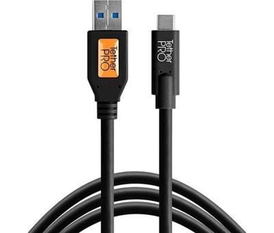 Tether Tools TetherPro USB 3.0 to USB-C 4,6m zwart