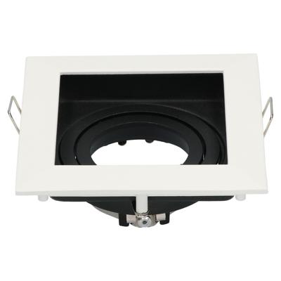 Durham LED Inbouwspot Vierkant - Kantelbaar armatuur - 10x10 cm - GU10 Fitting incl. lamphouder - IP20 - Wit