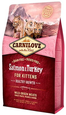 Carnilove salmon/turkey kittens kattenvoer 2 KG