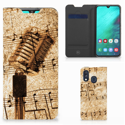 Samsung Galaxy A40 Stand Case Bladmuziek Samsung Galaxy A40 Stand Case Bladmuziek