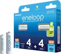 Panasonic Eneloop Combi Pack - 4 x AA en 4 x AAA batterijen - thumbnail