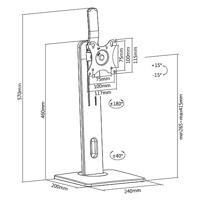 My Wall HL 18 L Monitor-tafelbeugel 1-voudig 43,2 cm (17) - 81,3 cm (32) Zwart Kantelbaar en zwenkbaar, Draaibaar - thumbnail
