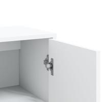 Dressoir 60x31x84 cm bewerkt hout wit - thumbnail