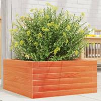 VidaXL Plantenbak 50x50x23 cm massief grenenhout wasbruin - thumbnail