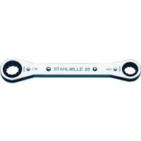 Stahlwille 41564246 25AN 13/16 X 15/16 RATSCHENRINGSCHLUESSEL Dubbele ringsleutelratelset Sleutelbreedte (inch) 13/16 - 15/16 - thumbnail