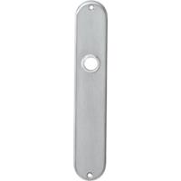 Intersteel deurschilden blind 220x41x8mm ovaal - RVS - thumbnail