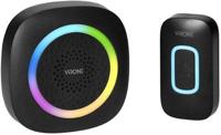 Virone Draadloze deurbel set 300m zwart +RGB - 8415500 - thumbnail