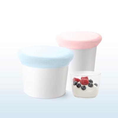DOTZ - Opbergen & Bewaren - Vershouddeksel s/2 roze/blauw