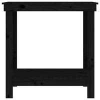 werkbank 80x50x80 cm massief grenenhout zwart - thumbnail