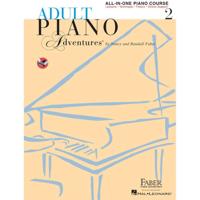 Hal Leonard Adult Piano Adventures All-in-One Book 2 Spiral Bound pianoboek met online media - thumbnail