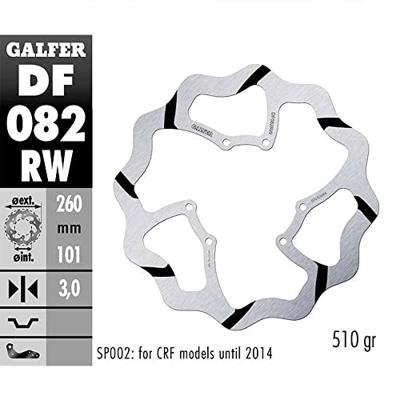 GALFER remschijf "df082 wave rotor df082 rw offrod rigid gr.