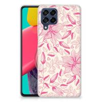 Samsung Galaxy M53 | TPU Case | Pink Flowers - thumbnail