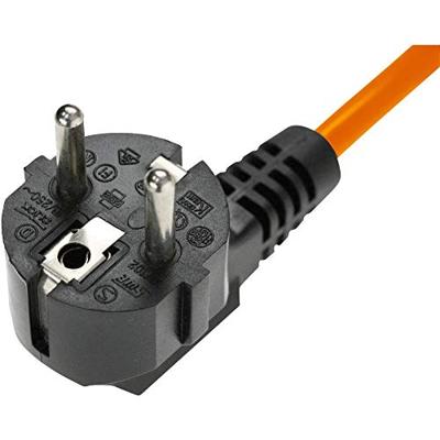 Kash Apparaataansluitkabel [Apparaatstekker, female C13 10A - Randaarde haakse stekker] Zwart, Oranje 3.00 m 1 stuk(s)
