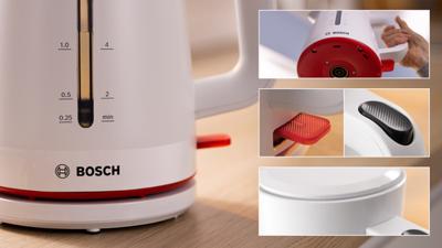 Bosch Wasserkocher 1,7L MyMoment, weiß Waterkoker Wit