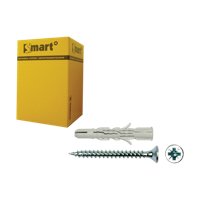 pgb-Europe SMART | plug nylon + schroef VK Ø 6x90 NZN | 50 st SM0LPSN0108060903 - thumbnail