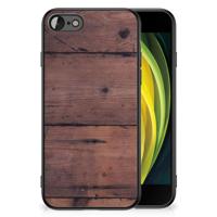 iPhone SE 2022 | SE 2020 | 7/8 Houten Print Telefoonhoesje Old Wood - thumbnail