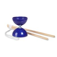 BS Toys diabolo met stokken blauw - thumbnail