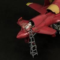 Royal Space Force: The Wings of Honnêamis Plastic Model Kit 1/72 Honneamise Oukoku Air Force Fighter Schira-DOW 3rd (Single Seat Type) 21 cm - thumbnail
