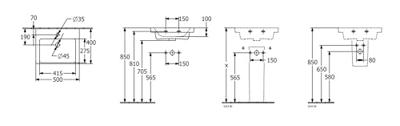 Fontein Villeroy & Boch Subway 3.0 Met CeramicPlus Zonder Overloop 50x40x14.5 cm Wit Alpin Villeroy & Boch - thumbnail
