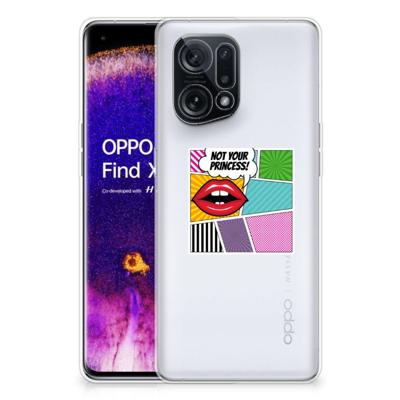 OPPO Find X5 | Sillicone Back Cover | Popart Princess OPPO Find X5 | Sillicone Back Cover | Popart Princess