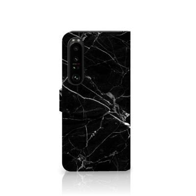 Sony Xperia 1 IV | Bookcase | Marmer Zwart - Origineel Cadeau Vader