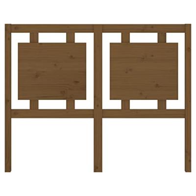 Hoofdbord 125,5x4x100 cm massief grenenhout honingbruin