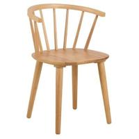 Bendt Eetkamerstoel 'Chez' Rubberhout, kleur Naturel - thumbnail