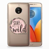 Motorola Moto E4 Plus Telefoonhoesje met Naam Boho Stay Wild - thumbnail