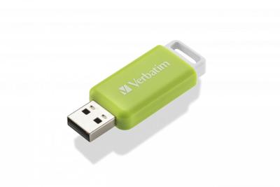 Verbatim V DataBar USB 2.0 Drive USB-stick 32 GB Groen 49454 USB-A 2.0 Verbatim V DataBar USB 2.0 Drive USB-stick 32 GB Groen 49454 USB-A 2.0