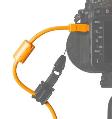 Tether Tools CU8015-ORG USB-kabel USB-mini-B stekker, USB-A stekker 4.60 m Oranje