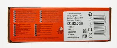BLACK+DECKER CS3652LC 3.6V Schroevendraaier met hoekopzet | 100mA Lader
1x Schroefbit - H4
Hoekopzetstuk in 8 posities - CS3652LC-QW - thumbnail
