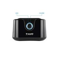 Dock Station Dual TooQ TQDS-802B 2.5" / 3.5" SATA USB 3.0 Zwart - thumbnail