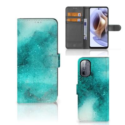 Hoesje Motorola Moto G31 | G41 Painting Blue Hoesje Motorola Moto G31 | G41 Painting Blue