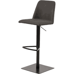 Lisomme Edwin barkruk - Zacht kunstleer - Donkergrijs Lisomme Edwin barkruk - Zacht kunstleer - Donkergrijs