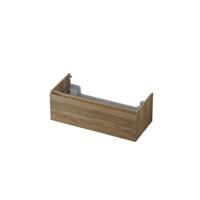 INK - Onderkast 1 Lade Greeploos met Houten Keerlijst - 1000x450x350 Mm - Zuiver Eiken - thumbnail
