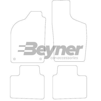 Velours Automatten passend voor Fiat Punto 1993-2000 4-delig HL1184004