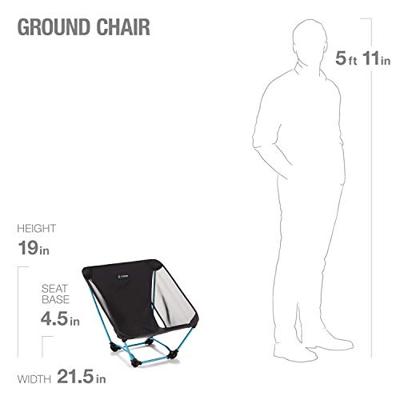 Helinox Ground Chair campingstoel - Zwart